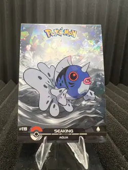 Seaking #119 - Cracked Ice Holo - Crystal Dark Black 2025 - Pokemon Card - Image 1