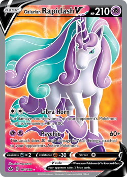 Galarian Rapidash V - 167/198 - Ultra Rare - Chilling Reign - NM/M - CRE - Image 3