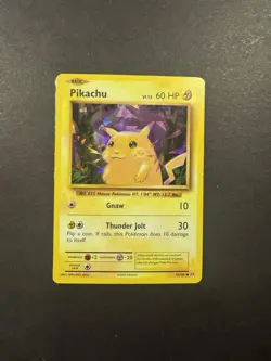 Pikachu - 35/108 (Cracked Ice Holo) Rare 035/108 LP Pokemon TCG - Image 1