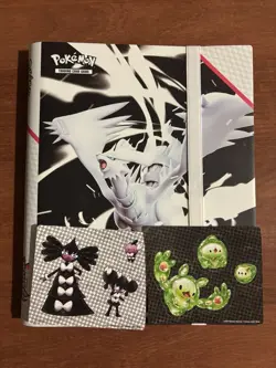 Pokemon White Flare Binder Reshiram + Stickers Black Bolt And White Flare - Image 1