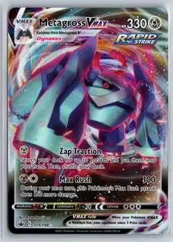 Metagross Pokemon TCG Chilling Reign Ultra Rare 113/198 Pokemon NM Foil - Image 1