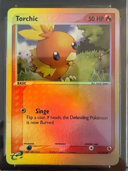 2003 Pokemon EX Ruby & Sapphire Torchic 74/109 Reverse Holo CGC 6 EX-MT - Image 3