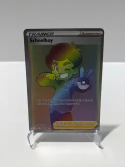 Pokemon TCG Schoolboy 276/264 Rainbow Rare Fusion Strike NM - Image 1