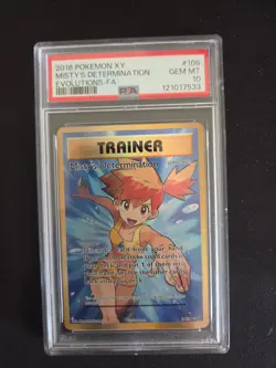 Pokemon 2016 Misty's Determination #108 XY Evolutions PSA 10 - Image 1