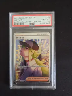 Pokemon 2025 N's Plan Black Bolt #170 PSA 10 - Image 1