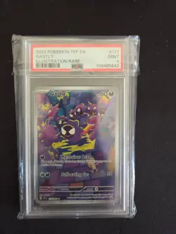 Pokemon 2024 Gastly Temporal Forces #177 PSA 9 - Image 1