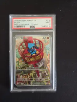 Pokemon 2025 Riolu Mega Evolutions Elite Trainer Box Promo #010 PSA 9 - Image 1