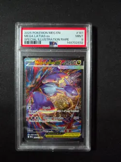 Pokemon 2025 Mega Latias ex Mega Evolution #181 PSA 9 - Image 1