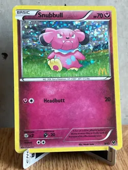 Snubbull - 8/12 - McDonald's Promo 2014 Moderately/Heavily Played Pokemon TCG - Image 1