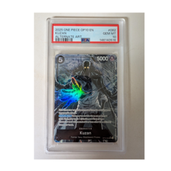 Bandai One Piece CCG Kuzan OP10-082 Royal Blood Foil SR Parallel EN PSA 10 - Image 1