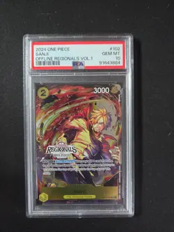 Sanji Offline Regionals Vol.1 #102 Alt Art PSA 10 One Piece - Image 1
