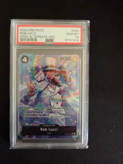 Rob Lucci PSA 10 One Piece Awakening of the New Era OP05-093 Alt Art PSA 10 - Image 1