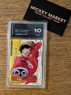 One Piece Monkey D. Luffy Shonen Jump 55th Anniversary Card JAP AiGrading 10 - Image 1