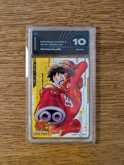 One Piece Monkey D. Luffy Shonen Jump 55th Anniversary Card JAP AiGrading 10 - Image 2