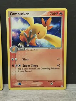 Torchic 83/110 & Combusken 39/110 EX Holon Phantoms Pokemon Cards NM - Image 3