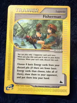 Pokemon Card - Fisherman Skyridge 125/144 Vintage - Image 1