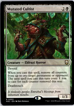 Mutated Cultist (Ripple Foil) 53 Commander: Modern Horizons 3 MTG NM/M - Image 1