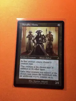 MTG Magic The Gathering Metallic Mimic INR Rare Retro Frame Artifact Tribal - Image 1