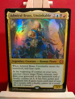 Admiral Brass, Unsinkable FOIL - The Lost Caverns of Ixalan - LP/NM - MTG - Image 1