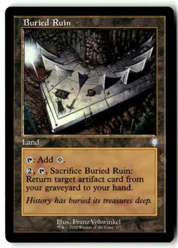 Buried Ruin (Retro Frame) 177 Commander: The Brothers' War MTG NM - Image 1