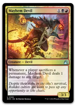 Mayhem Devil #199 (Foil) (NM) Ravnica Remastered RVR Magic MTG - Image 1