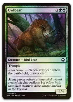 Owlbear #198 (Foil) (NM) Forgotten Realms AFR Magic MTG - Image 1