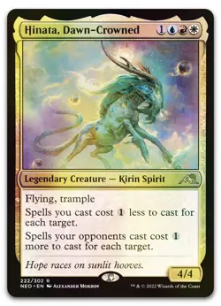 Hinata, Dawn-Crowned #222 (Foil) (NM) Kamigawa Neon Dynasty NEO Magic MTG - Image 1