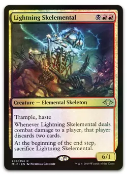 Lightning Skelemental #208 (Foil) (NM) Modern Horizons MH1 Magic MTG - Image 1