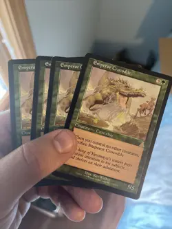 1x Light Play, English Regular Emperor Crocodile Urza's Destiny RARE - Image 1