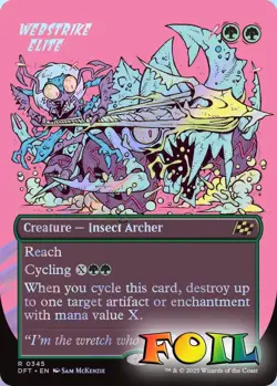 Webstrike Elite Borderless 0345 MTG Aetherdrift Rare NP Foil - Image 1