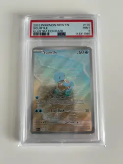 Pokemon Squirtle TCG Scarlet & Violet (151) 170/165 PSA 9 - Mint - Image 1