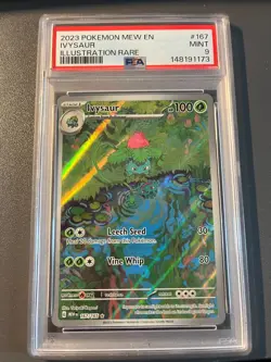Ivysaur 167/165 Scarlet Violet 151 English PSA 9 | Illustration Rare UK Pokemon - Image 1