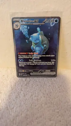Blastoise ex 200/165 Special Illustration Rare SIR Pokemon 151 Full Art NM+ - Image 1