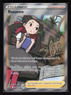 Roxanne Holo Ultra Rare Pokemon SWSH: Crown Zenith Galarian Gallery GG66/GG70 NM - Image 1
