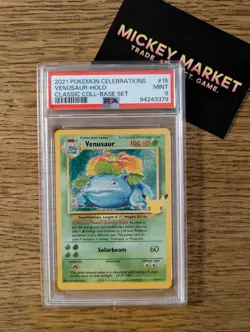 Pokemon Venusaur CEL #15 Celebrations Base Set ENG PSA 9 MINT - Image 1