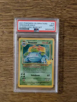 Pokemon Venusaur CEL #15 Celebrations Base Set ENG PSA 9 MINT - Image 2