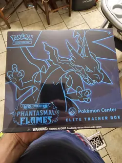 Pokemon TCG Mega Evolution Phantasmal Flames Pokemon Center ETB Sealed - Image 1