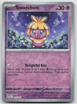 Smoochum 075/191 Common Surging Sparks Pokemon Reverse Holo NM - Image 1