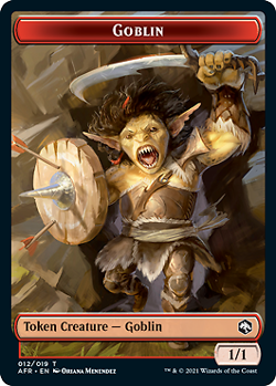 MTG D&D AitFR - Goblin 1/1 & Dungeon of the Mad Mage [Token] - Image 1