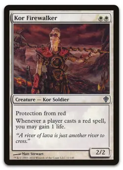 Kor Firewalker #11 (NM) Worldwake WWK Magic MTG - Image 1