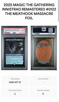 2025 MAGIC THE GATHERING INNISTRAD REMASTERED #0122 THE MEATHOOK MASSACRE FOIL - Image 3