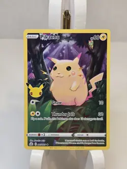 Pokemon TCG Pikachu 005/025 Holo Rare Celebrations NM - Image 1