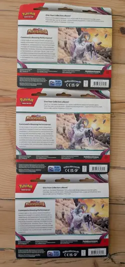 Paldea Evolved Triple Blister Varoom Promo New & Sealed Pokemon TCG - x3 - Image 2