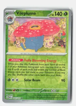 Vileplume Reverse Holo 045/165 Rare 151 Pokemon Near Mint - Image 1