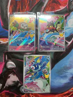 Pokemon TCG First Partner Illustration Collection Series 1 Alola GEN 7 Starters - Image 1