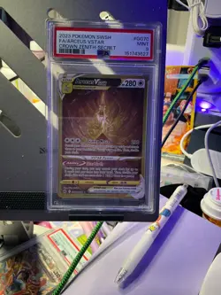 2023 Pokemon Sword & Shield Crown Zenith GG70 Arceus VSTAR PSA 9 - Image 1