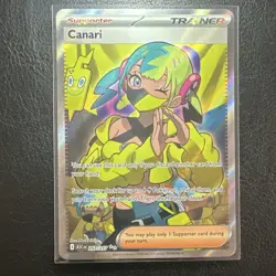 The Pokemon Company Canari Trainer-Supporter Full Art Holo Ultra Rare 257/217 - Image 1