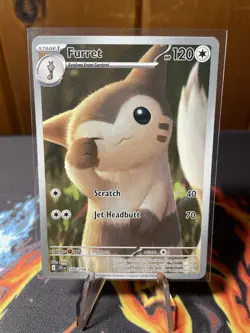 Furret 168/159 (Holo Illustration Rare) - Pokemon TCG - Journey Together - NM/M - Image 1