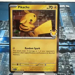 2026 Pikachu 051 Stamped Pokemon Day 30th Anniversary Promo NM - Image 1