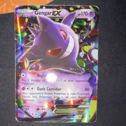 Pokemon TCG Gengar EX 34/119 Phantom Forces Holo Rare 170 HP Basic English - Image 1